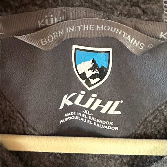 KUHL Women’s XL Charcoal Gray Quarter-Zip Fleece Hoodie - Picture 2 of 13